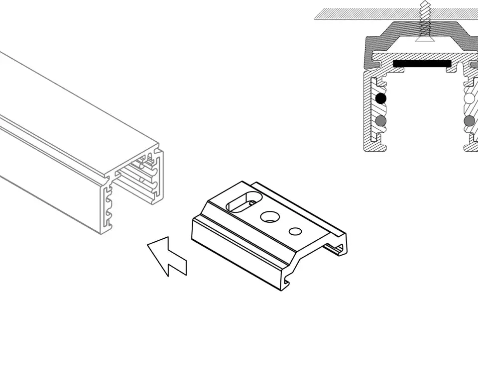 ST1 CEILING FIXATION CLIP