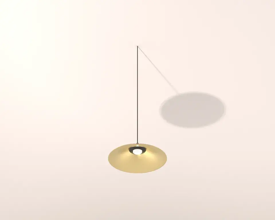 CIRO THIN WIRE M10 BRUSHED BRASS + BLACK CONE & FOCUS