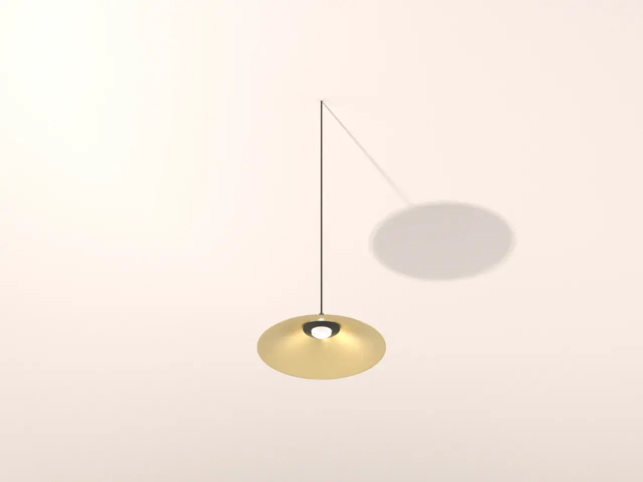 CIRO THIN WIRE M10 BRUSHED BRASS + BLACK CONE & FOCUS