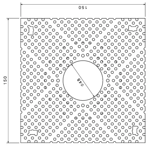177097 CHROMOS frame for plaster ACC