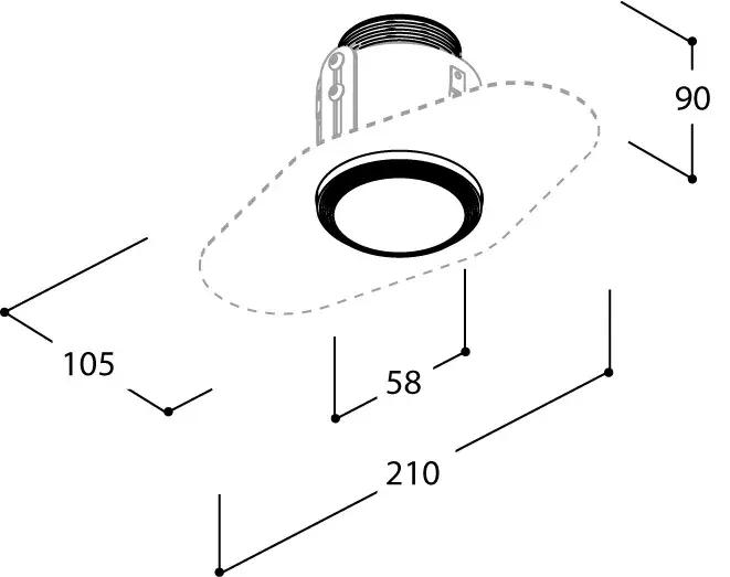 FUNNEL TRIMLESS HALOLED EXCL. PLASTERKIT_2026